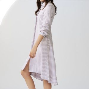 Maje Striped Silk Office lady Dress, XS